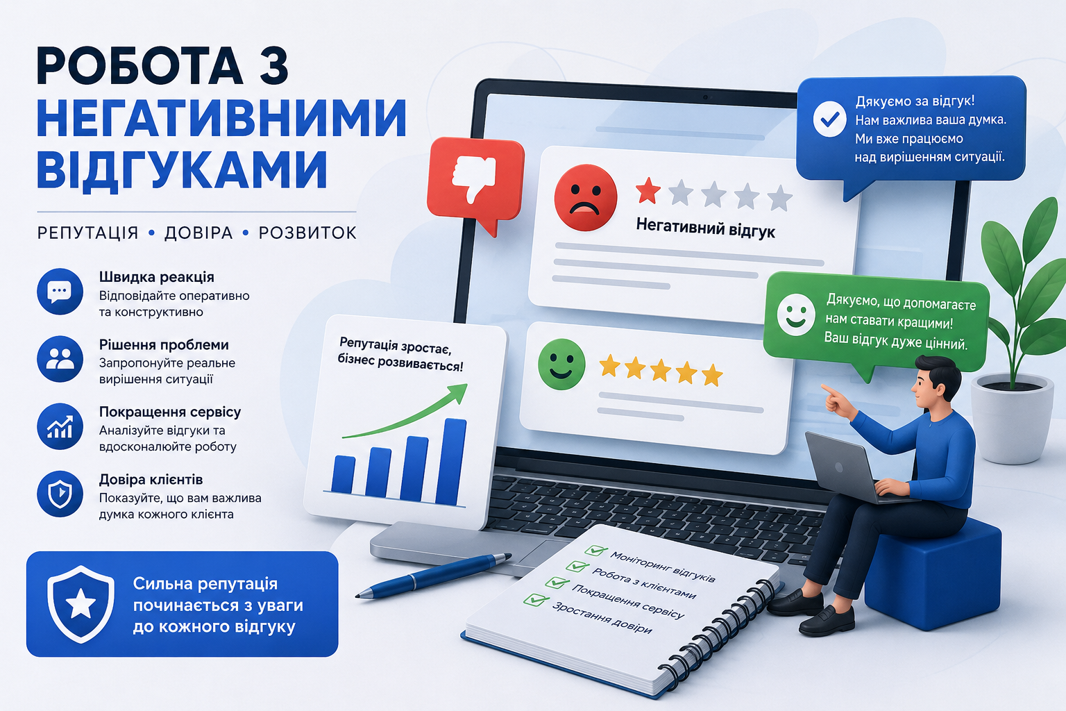 Работа с негативными отзывами
